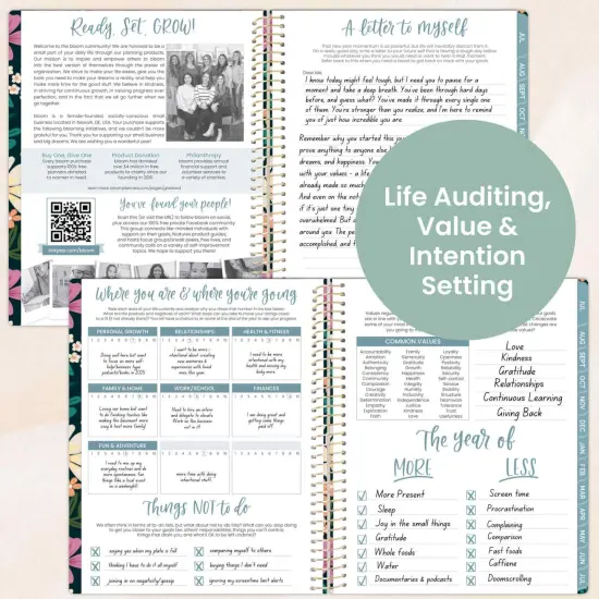 bloom daily planners 2025-26 Academic Planner, Soft Cover, 8.5" x 11",Blooming Wildly {5}