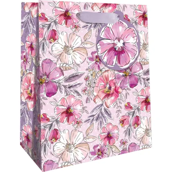 Pack/6: Fabulous Floral Gift Bag - 8 x 4 x 10" {1}