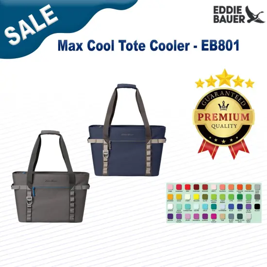 Eddie Bauer&reg; Max Cool Tote Cooler R Blue Navy/Chrome {3}