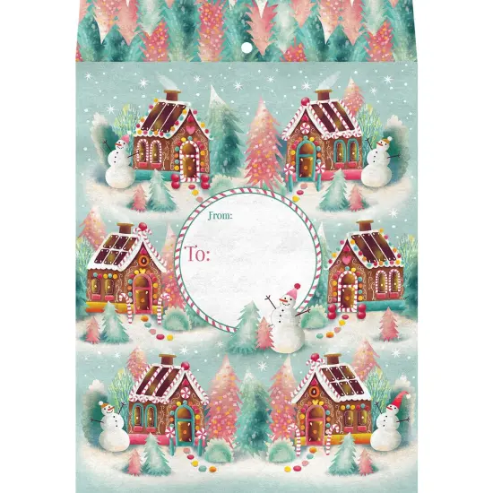 Pack/6: Gingerbread Dreams Theme Mailing Envelope - 9 x 1/2 x 12" {1}