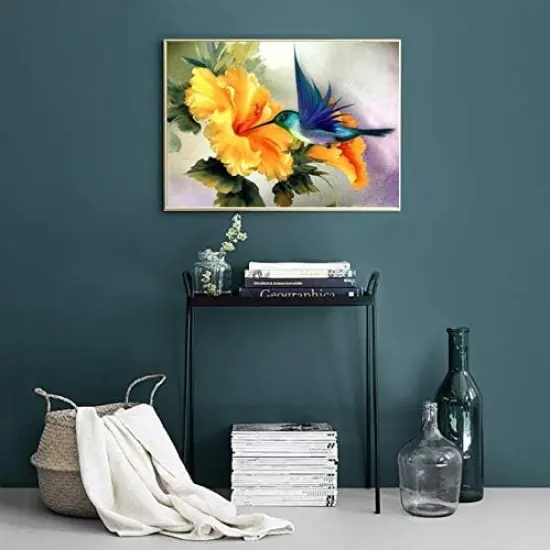 DIY Paint by Numbers Kit for Adults Paint by Numbers Beginner Canvas Painting by Number DIY Acrylic Oil Painting on Canvas Arts Craft Decoration Hummingbird 16x20 inch {3}