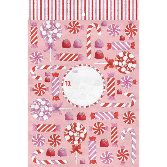 Pack/6: Christmas Candy Theme Mailing Envelope - 11 x 1/2 x 15-1/2" {1}