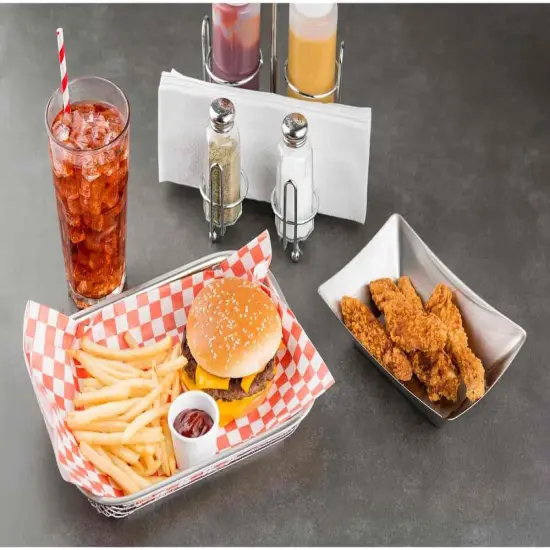 Tablecraft Coca-Cola branded 7.75" (6mm) Paper Straws, Red and White Stripe, Pack of 100 {3}