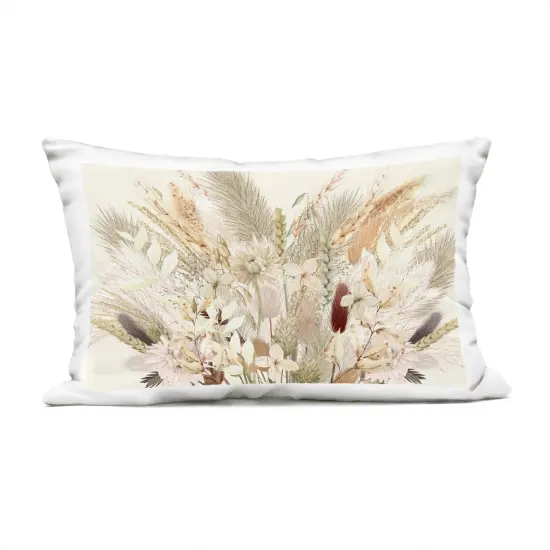 Stupell Industries Natural Wheat & Country Herbs Outdoor Printed Pillow design by Val Rhodes, 14 x 7 x 20 {1}