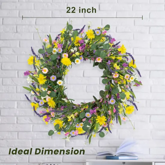 Spring Wreaths for Front Door Artificial Wreath {4}