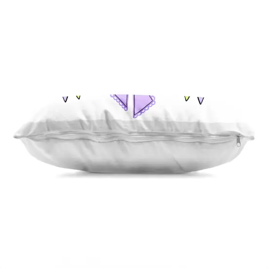 Stupell Industries Vivid Feminine Ribbons & Bows Decorative Printed Pillow design by Katie Conley, 14 x 7 x 20 {2}