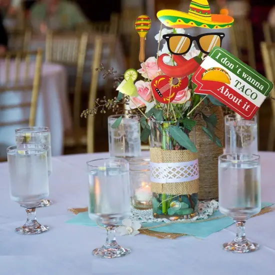32 pcs Fiesta Mexican Photo Booth Props {4}