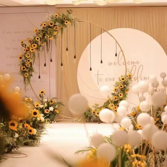 40 Pcs Summer Sunflower Heads with Stems &ndash; Bright Yellow Artificial Silk Flowers for Home & Garden Decor Floral Arrangements {4}