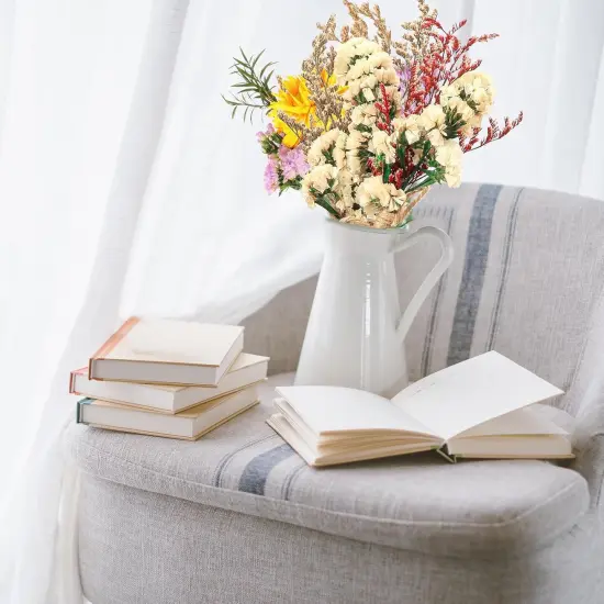 10 Pack Plus Size Dried Flower Bouquets Various Natural Dried Flower Combinations with Stem Dried Embossing Flower Bundles Dry Floral Arrangement for Vase, Carfts, DIY, Wedding, Home Decor (Plus) {5}