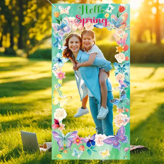 Hello Spring Photo Booth Banner, {4}