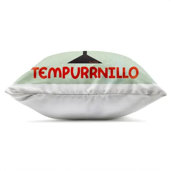 Stupell Industries Tempurrnillo Cat Wine Outdoor Printed Pillow design by Carrie Cantwell, 18 x 7 x 18 {3}