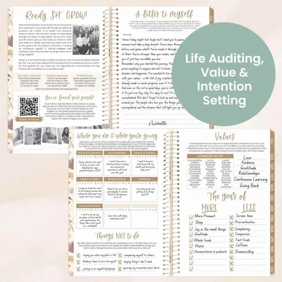 bloom daily planners 2025-26 Academic Planner, Soft Cover, 5.5" x 8.25", Butterfly Garden {6}