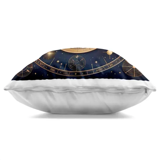 Stupell Industries Astrology Zodiac Birth Chart Decorative Printed Pillow design by Tabz Jones, 18 x 7 x 18 {3}