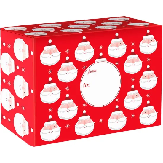Pack/6: Chic Santa Theme Mailing Box - 12 x 6 x 9" {1}