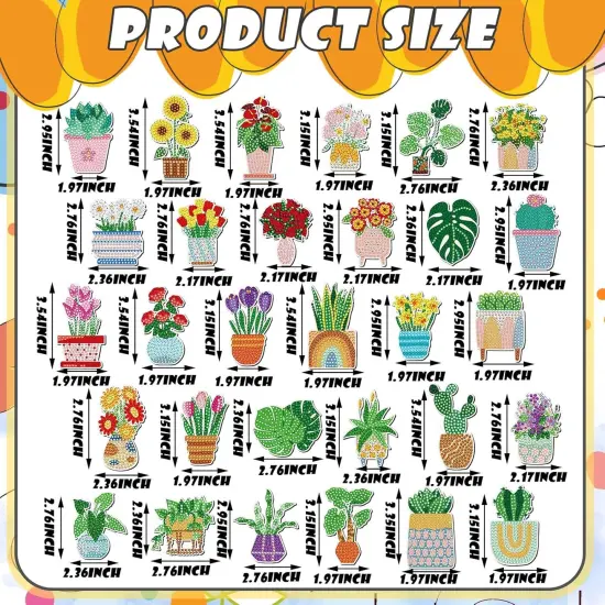 30 Pcs Diamond Painting Magnet kits {3}