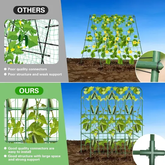 Garden Cucumber Trellis for Raised Bed, 65"&times;50" {3}