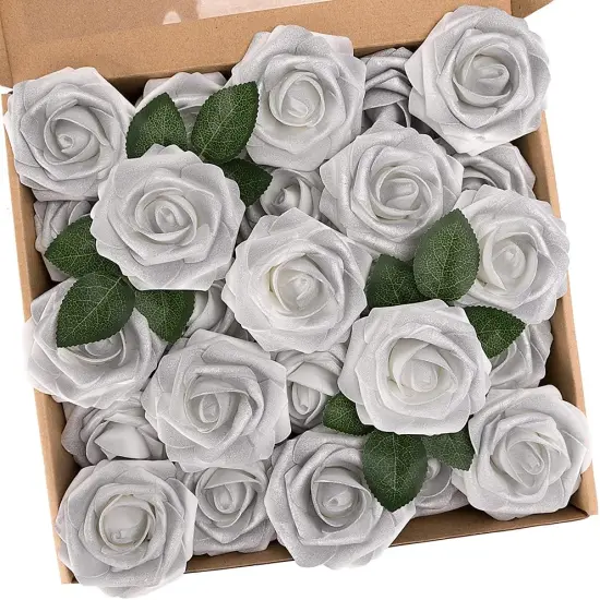 25pcs Fake Flowers Roses Bouquets {1}