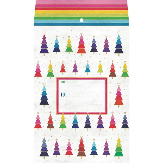 Pack/6: Rainbow Trees Theme Mailing Envelope - 6 x 1/2 x 9-1/2" {1}