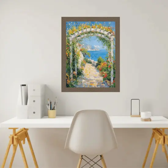 Slim Cris Cross Gothic Aged Antique Silver Picture Frame 8.5x11 frame {3}