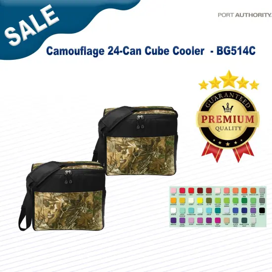 Port Authority&reg; 6 Can Cube Cooler Red/ Black {3}