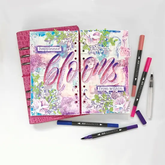 Zieler&reg; 18 Brush & Fine Tip Pens with Water Brush {5}