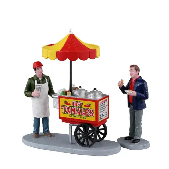 Lemax Tamale Cart - 2 Piece Set {1}