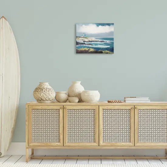 Stupell Industries Windswept Lighthouse Grasses Canvas Wall Art Design by Svetlana Aleynikova {2}