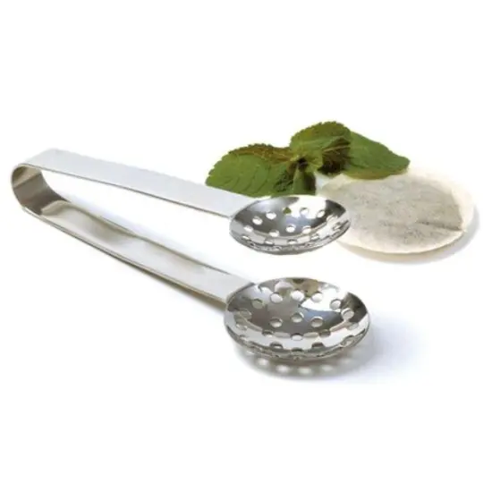 Norpro 6.25" Stainless Steel Round Tea Bag Squeezer Tongs {3}