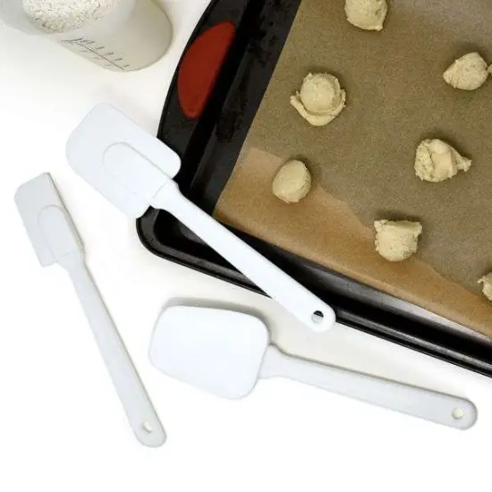 Norpro 3pc Flexible Silicone Rubber Spatula Set {2}