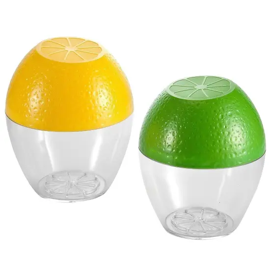 Hutzler Pro-Line Lemon & Lime Saver Keeper Storage Container Set - Keeps Fresh Longer {1}