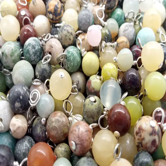 Mixed Gemstone Dangles, 20 pc, Variety Pack of Small Bead Charms, Adorabilities {4}