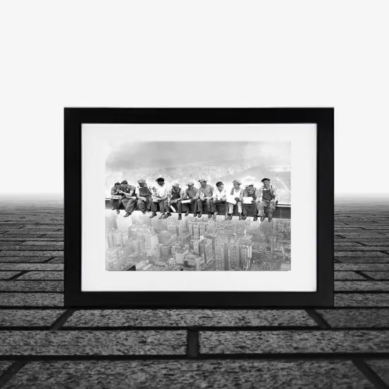 Framed 18x24 New York City Art Print - Iconic View from a Skyscraper {4}