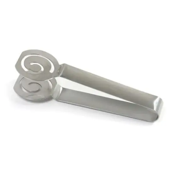 Norpro Decorative Swirl Stainless Steel Tea Bag Squeezer Tongs {1}