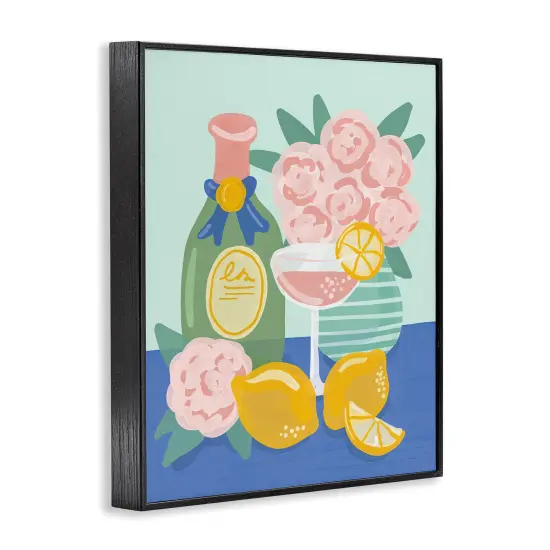 Stupell Industries Lemons & Drinks Still Life Framed Giclee Wall Art Design by Kristina Hultkrantz {3}