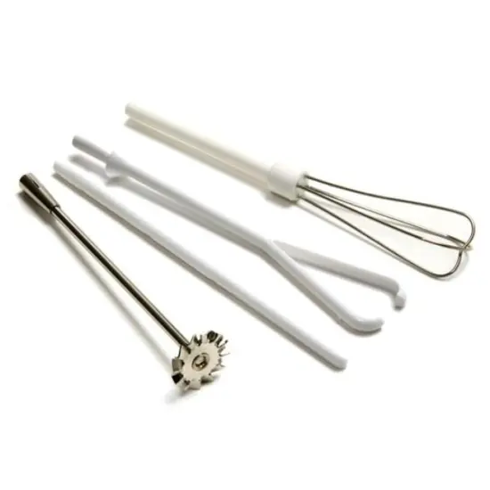 Norpro 5-Piece Deluxe Cordless Mini Mixer - Mixes, Whips, Stir, Blends, and Frother {5}