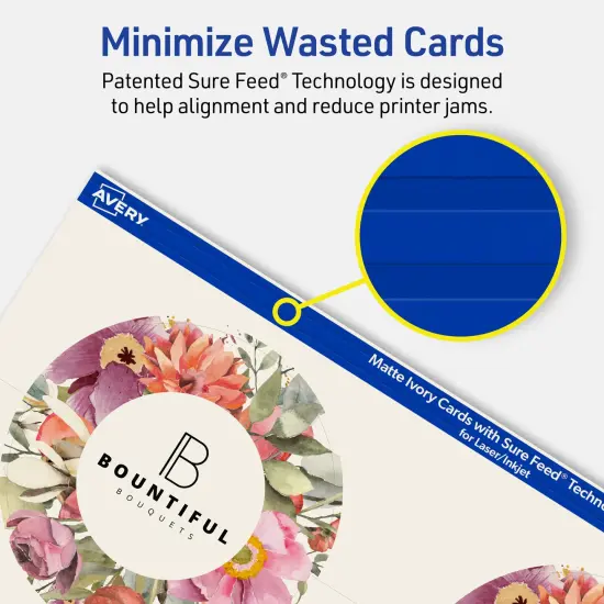 Avery Matte Ivory Round Cards, 3" Diameter Round {4}