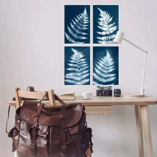 Stupell Industries Modern Fern Impressions 4pc Wall Plaque Art Set Design by Jason Johnson {2}