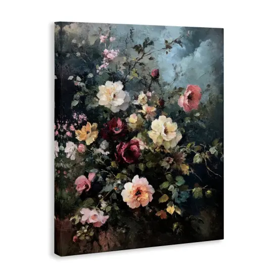 Stupell Industries Moody Dark Bouquet Canvas Wall Art Design by Petal Prints Design {3}