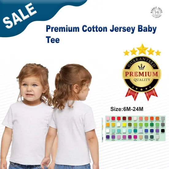 Rabbit Skins&reg; Premium Cotton Jersey Baby Tee Navy {3}