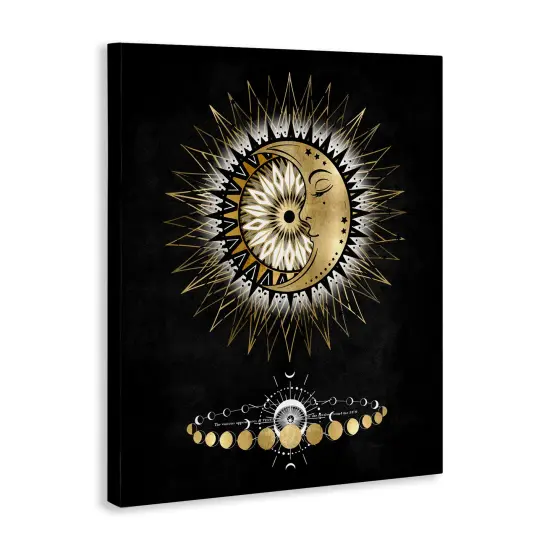 Stupell Industries Lunar Phrases Astrology Canvas Wall Art Design by Oliver Jeffries {3}