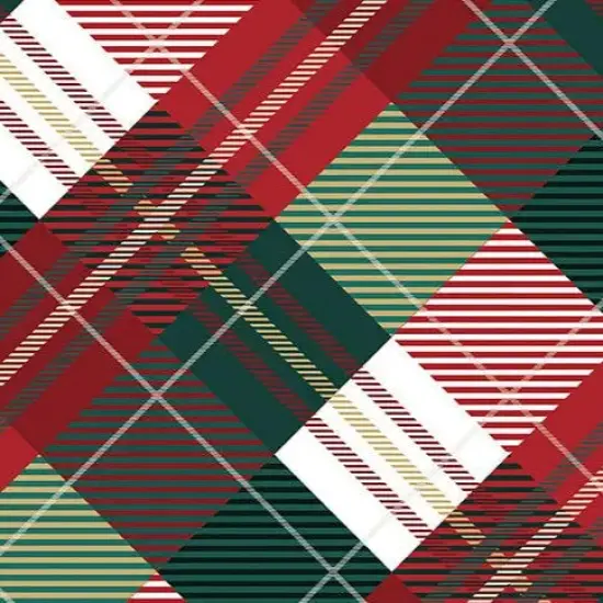 Plaid Tidings Digital Cuddle Multi Fabric per yard {1}