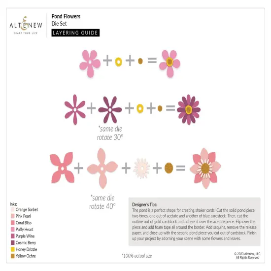 Pond Flowers Die Set {4}