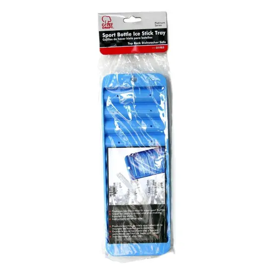 Chef Craft Sport Bottle Ice Stick Tray - Creates 10 Ice Cubes To Fit Drink Bottles {3}