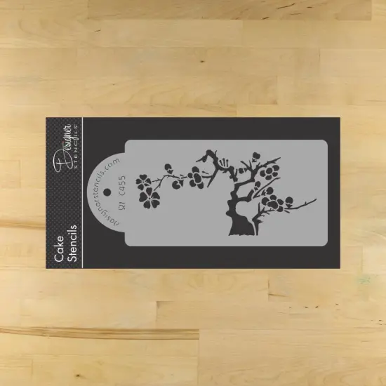 Blooming Cherry Tree Cake Stencil Tier #5 | C445 by Designer Stencils | Cake Decorating Tools | {1}