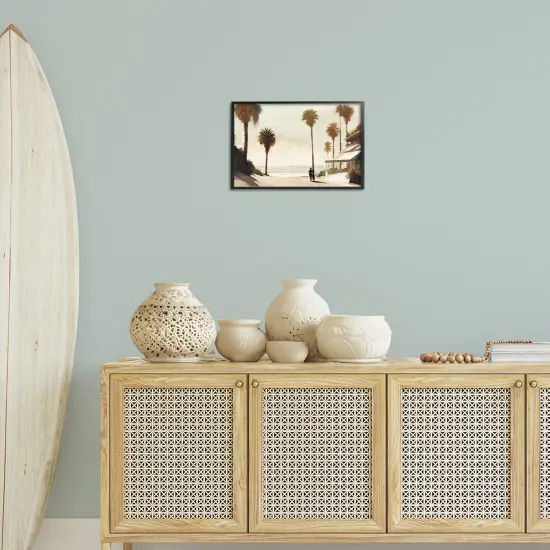 Stupell Industries Tropical Café Del Mar Framed Giclee Wall Art Design by Noah Bay {2}