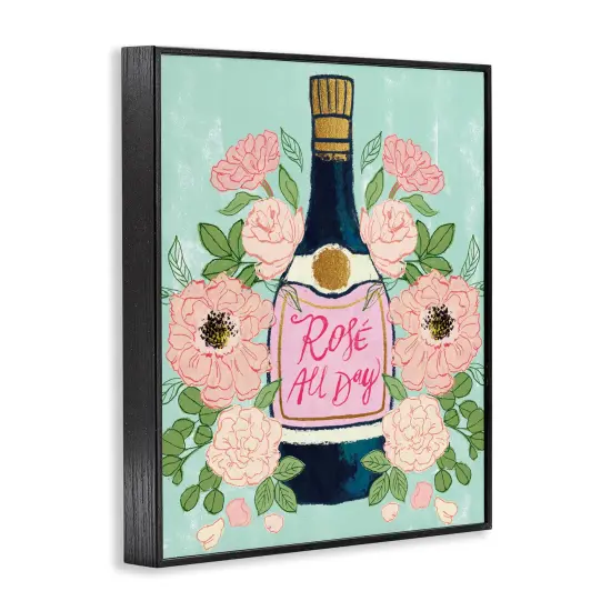 Stupell Industries Rose All Day Champagne Framed Giclee Wall Art Design by Joy Ting {3}