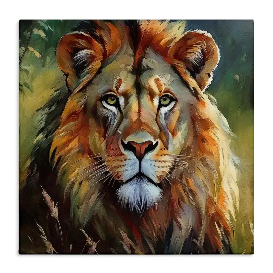 Stupell Industries Painterly Lion Portrait Canvas Wall Art Design by Noah Bay {1}