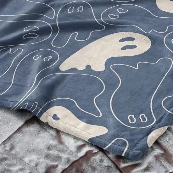 Halloween Silk Touch Throw Blanket Ghost Shapes {5}