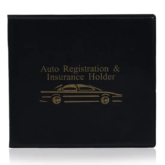 Handy Housewares Auto Registration & Insurance Holder Wallet - Keeps Your Car or Truck Documents Clean and Organized {1}
