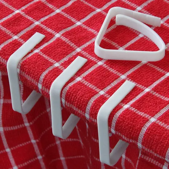 Chef Craft 4pc Plastic Tablecloth Clamps Set, Picnic Table Cloth Cover Clips {3}